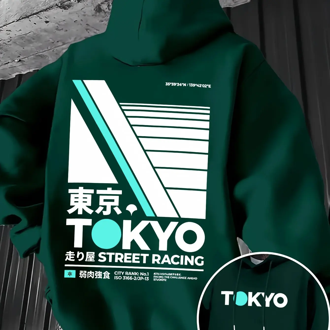 Retro JDM Tokyo Racing Double  - Street Fashion Guys recension och pris