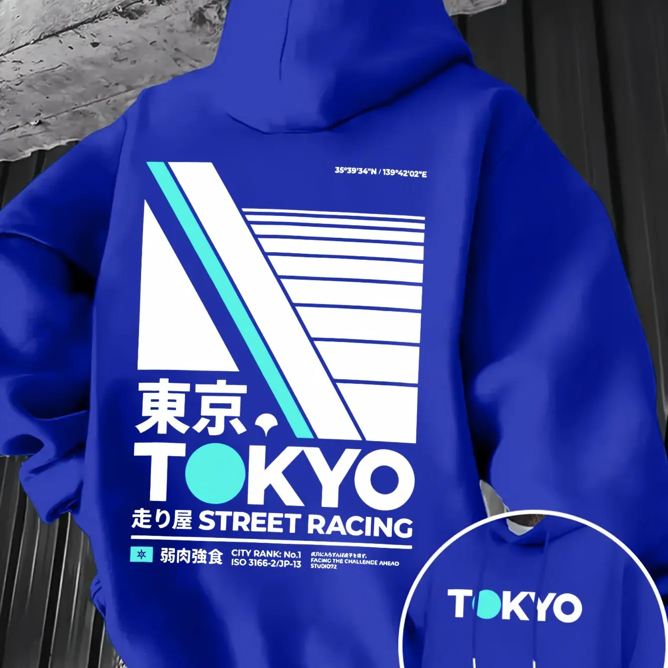 Retro JDM Tokyo Racing Double  - Street Fashion Guys recension och pris