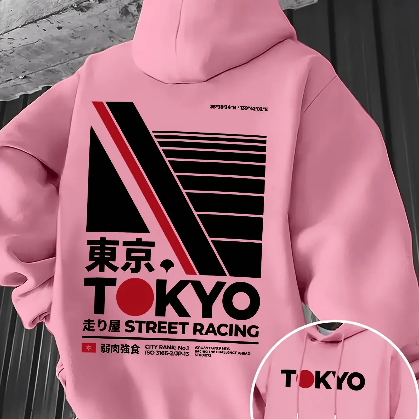 Retro JDM Tokyo Racing Double  - Street Fashion Guys recension och pris