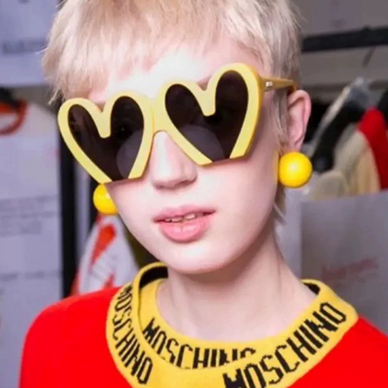 Fashion New Peach Heart Sungla - Street Fashion Photo recension och pris