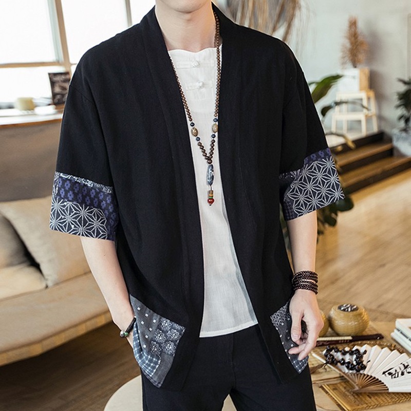 Japanese Kimono Men Cardigan S - Street Fashion Japan recension och pris
