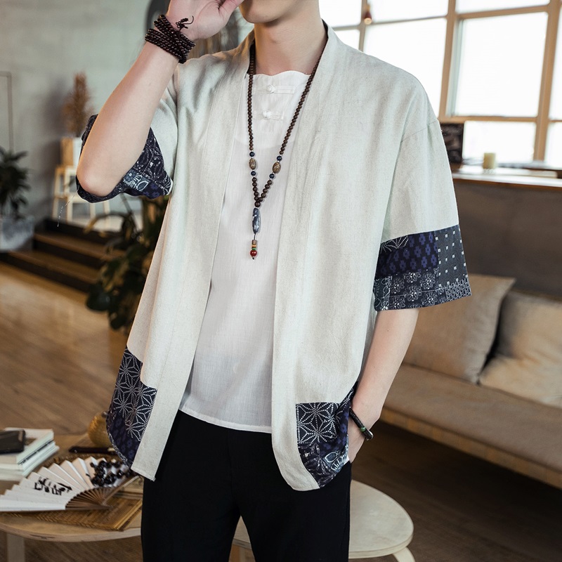 Japanese Kimono Men Cardigan S - Street Fashion Japan recension och pris