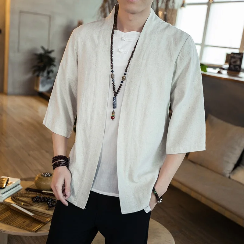Japanese Kimono Men Cardigan S - Street Fashion Japan recension och pris