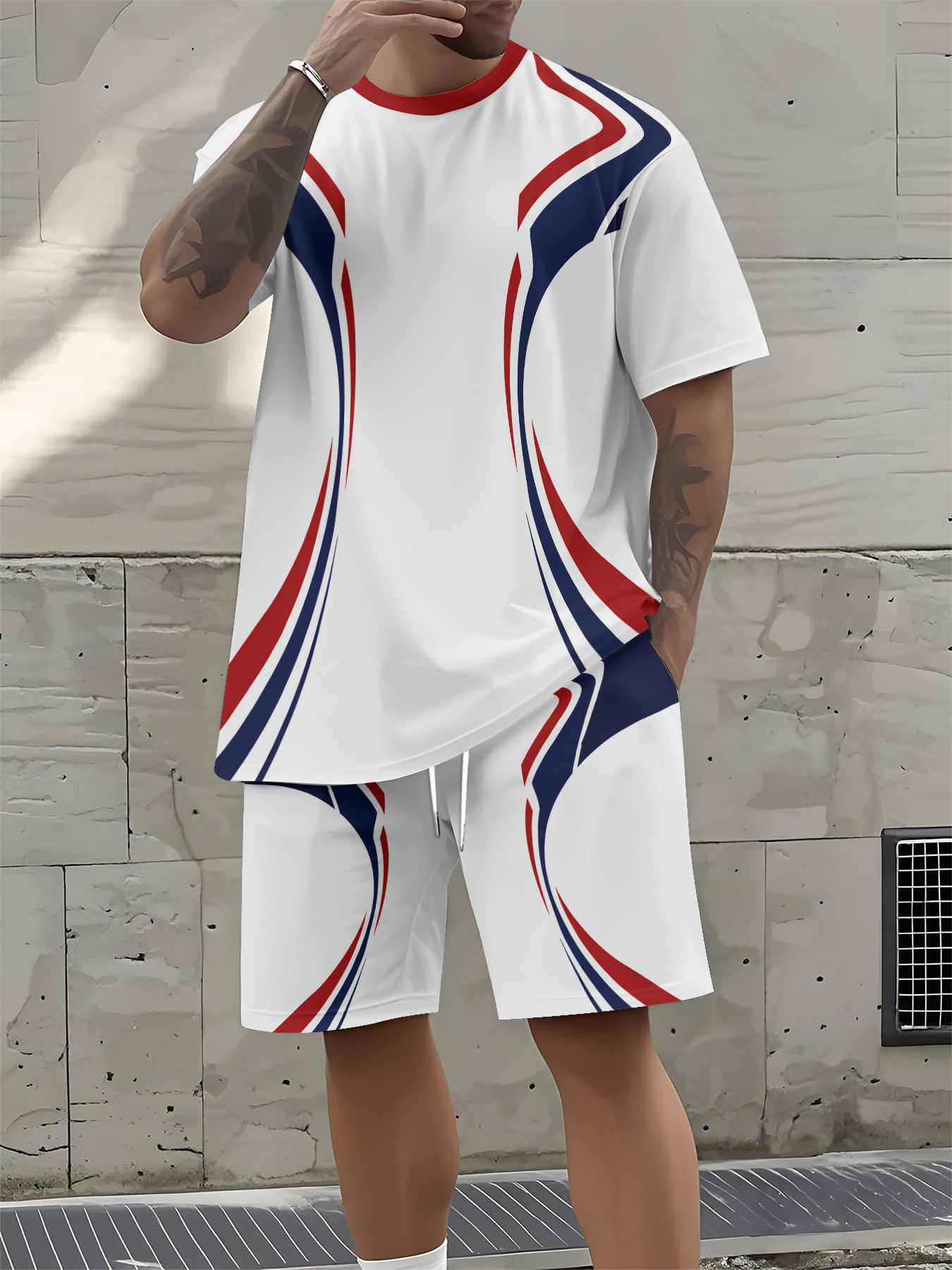 2026 Summer New Men's Short-Sl - Street Fashion Summer 2026 recension och pris