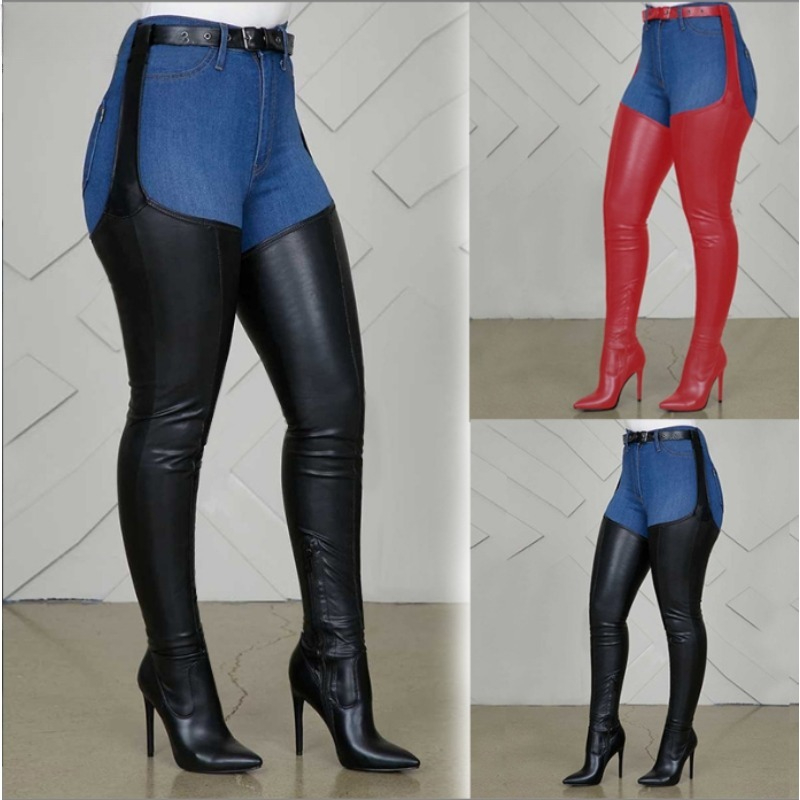 Black Thigh High Boots Big Siz - Street Fashion Rome 2025 recension och pris