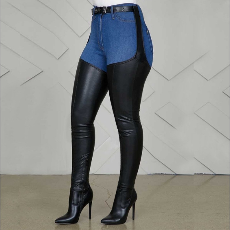 Black Thigh High Boots Big Siz - Street Fashion Rome 2025 recension och pris