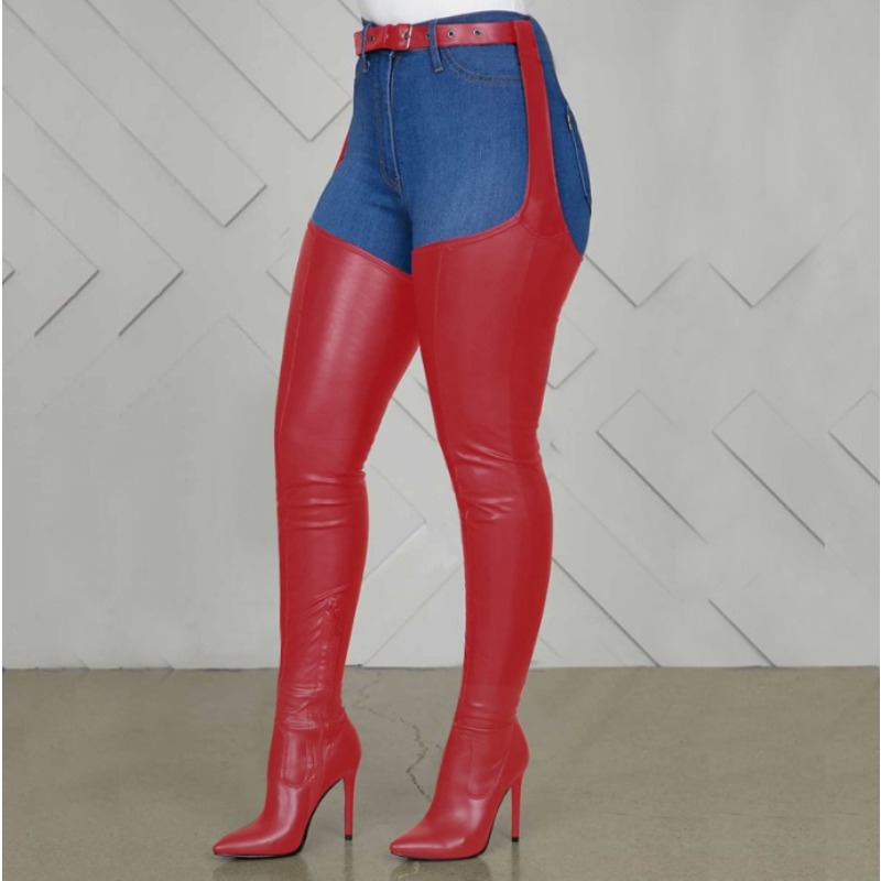Black Thigh High Boots Big Siz - Street Fashion Rome 2025 recension och pris