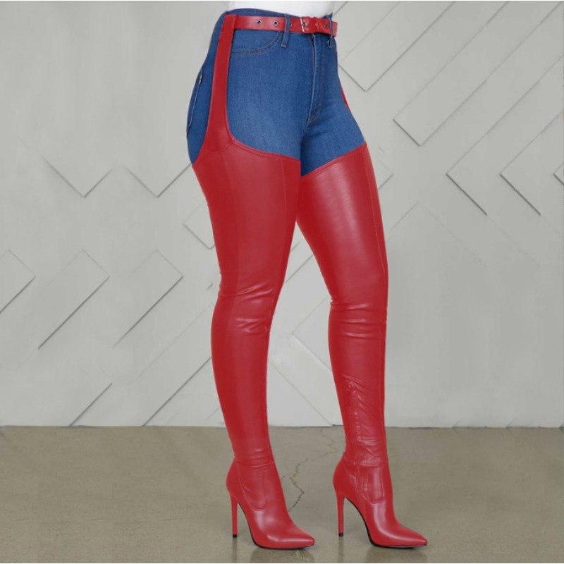 Black Thigh High Boots Big Siz - Street Fashion Rome 2025 recension och pris